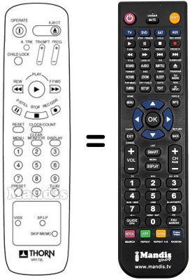 Replacement remote control VR 172 L Replacement remote control VR 172 L