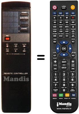 Replacement remote control Fenner VR 3000