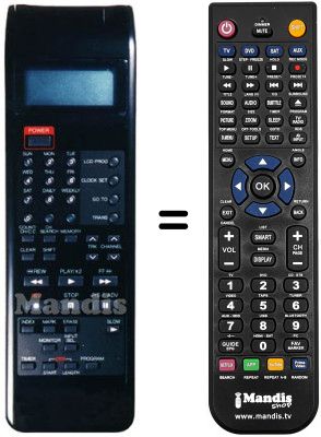 Replacement remote control VRI 616 Replacement remote control VRI 616