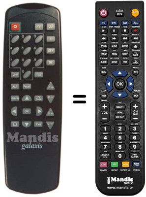 Replacement remote control VS-9800 CI