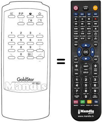 Replacement remote control VS 067 G