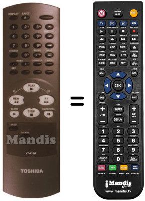 Replacement remote control Toshiba V 420 W