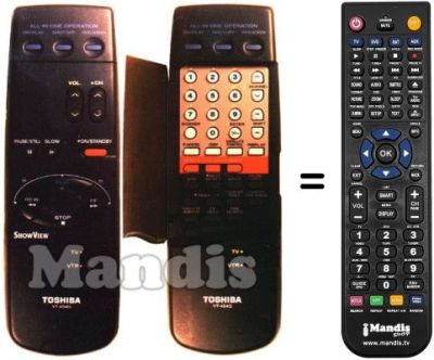 Replacement remote control Toshiba V 454 G