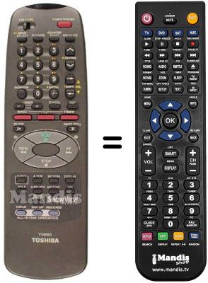 Replacement remote control VT-858 G
