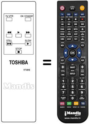 Replacement remote control VT-B1E