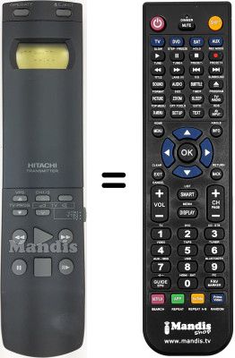 Replacement remote control VT-RM 253 E