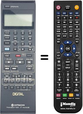 Replacement remote control VT-RM 503 E