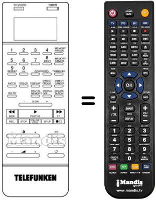 Replacement remote control VZ 917