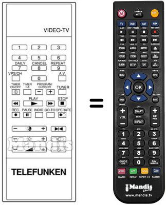 Replacement remote control VZ 941