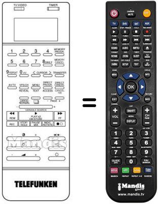 Replacement remote control VZ 944