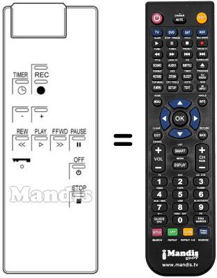 Replacement remote control WCR 850