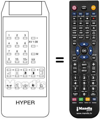 Replacement remote control X 1