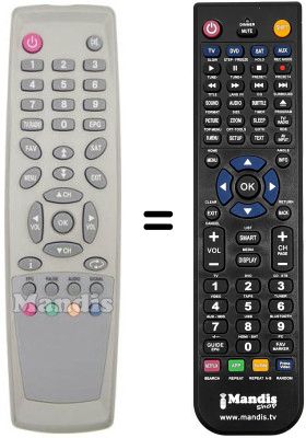 Replacement remote control ID Sat FREE 1001