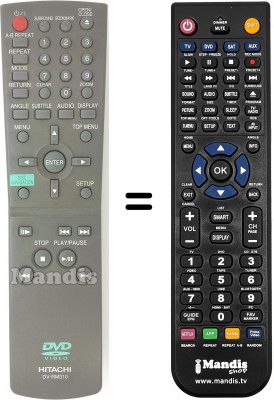 Replacement remote control Hitachi DV-P 315 E