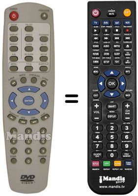 Replacement remote control NordMende DV 3151 SE Replacement remote control NordMende DV 3151 SE