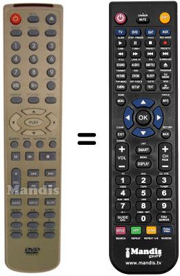 Replacement remote control Daewoo DV 700 S Replacement remote control Daewoo DV 700 S