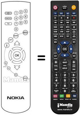 Replacement remote control Ingelen DVB 9500 S MEDIA Replacement remote control Ingelen DVB 9500 S MEDIA