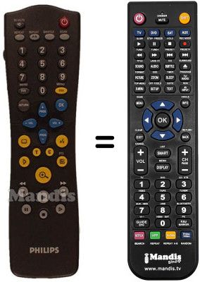 Replacement remote control SCHNEIDER FRANCE DVD 950 Replacement remote control SCHNEIDER FRANCE DVD 950
