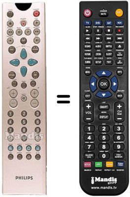 Replacement remote control SCHNEIDER FRANCE DVD R 1000 Replacement remote control SCHNEIDER FRANCE DVD R 1000