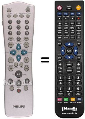 Replacement remote control SCHNEIDER FRANCE DVD R 880 Replacement remote control SCHNEIDER FRANCE DVD R 880