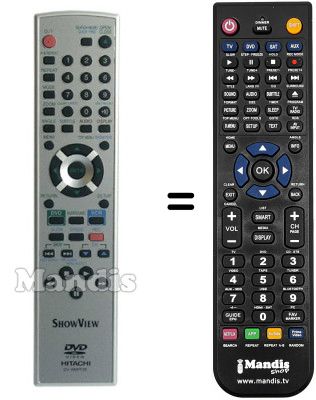 Replacement remote control Hitachi DV-PF 2 E