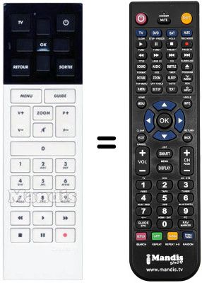 Replacement remote control Canal Satelite LE CUBE HD