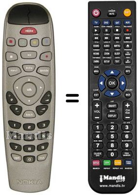 Replacement remote control Ingelen MEDIA MASTER 260 S Replacement remote control Ingelen MEDIA MASTER 260 S