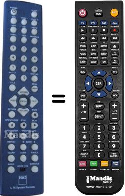 Replacement remote control NAD L 75