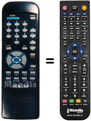 Replacement remote control MACAB MAC-450