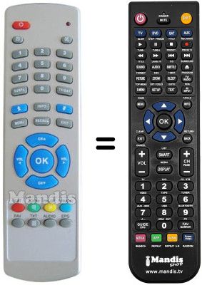Replacement remote control Smart RAPIDO II