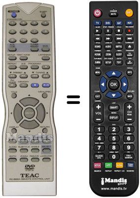 Replacement remote control TEAK PLD 2000