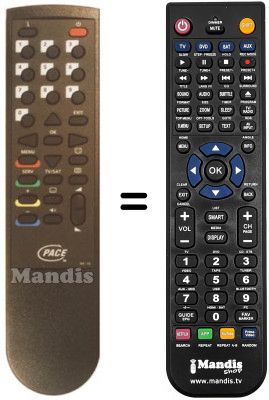 Replacement remote control Pace DSR 600