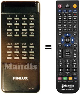 Replacement remote control Finlux SR 3000