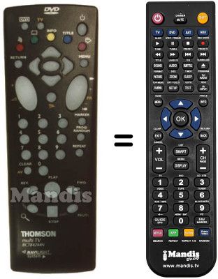 Replacement remote control Teleavia DTH 4500