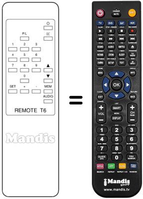 Replacement remote control Boca STR 5003