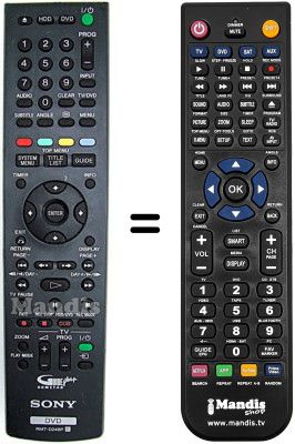 Replacement remote control Sony RDR-HXD 995