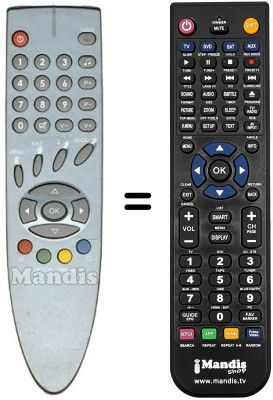 Replacement remote control VISIONIC VN 3201