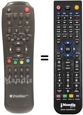 Replacement remote control NEXT WAVE SUC 2500 C