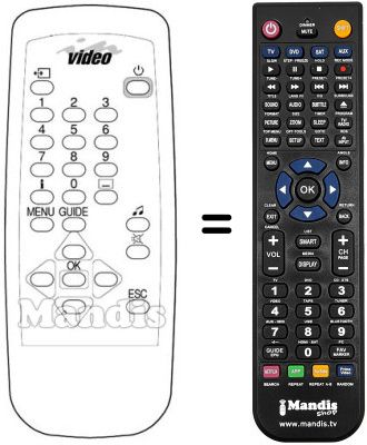 Replacement remote control EMME ESSE SMB 1900