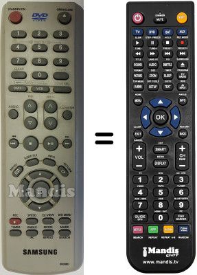 Replacement remote control Samsung DVD-V 6450