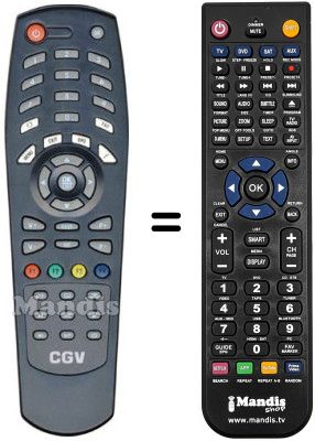 Replacement remote control CGV PREMIO SAT SD