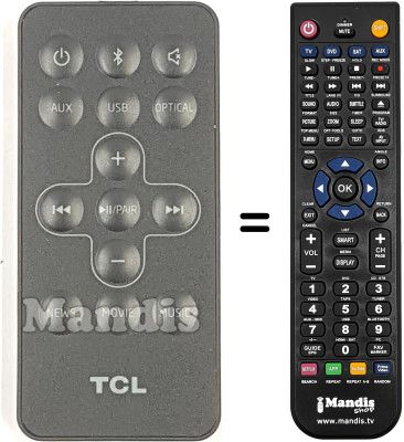 Replacement remote control Tcl MA06TS5TSPN03RC1