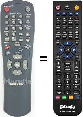 Replacement remote control Samsung SV6315X Replacement remote control Samsung SV6315X