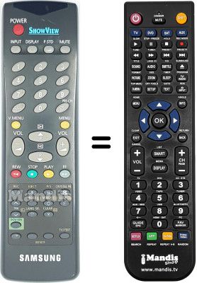Replacement remote control Samsung 14C3F3 Replacement remote control Samsung 14C3F3