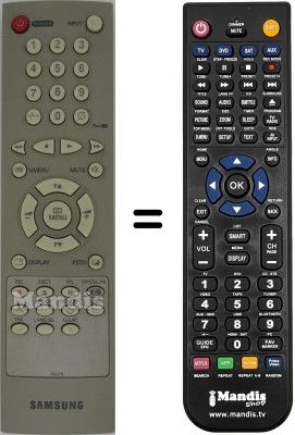 Replacement remote control Samsung TX21B4DF Replacement remote control Samsung TX21B4DF