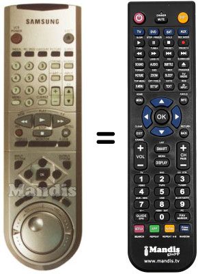 Replacement remote control Samsung SV4000W Replacement remote control Samsung SV4000W