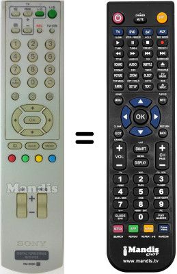 Replacement remote control Sony RM-X800 Replacement remote control Sony RM-X800