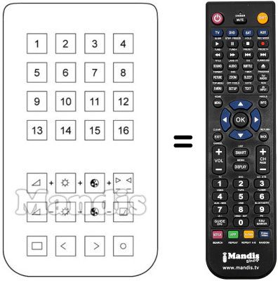 Replacement remote control REMCON565
