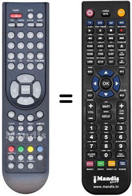 Replacement remote control Dpm 21 DVB-T