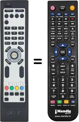 Replacement remote control Acer AT3221